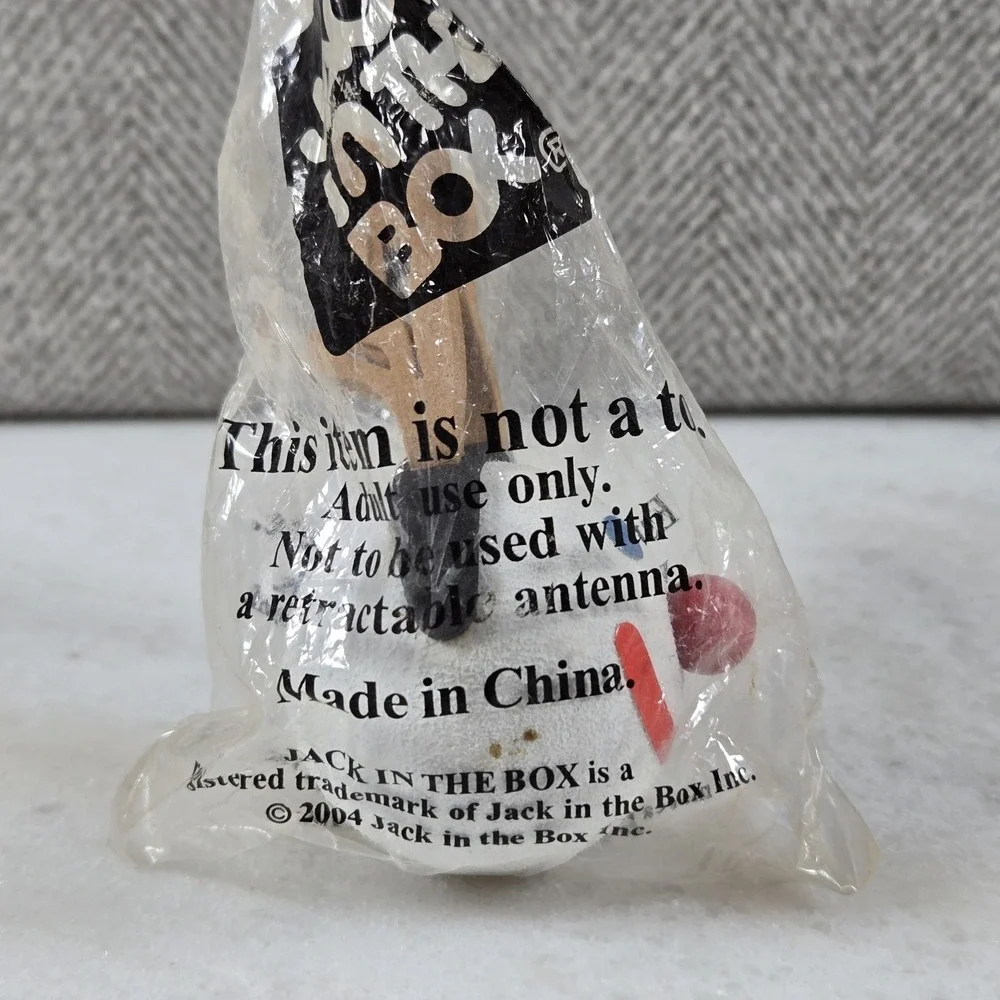 Lot of 3 Vtg Jack In The Box Antenna Toppers Sealed Classic Jack Snowman Basebal